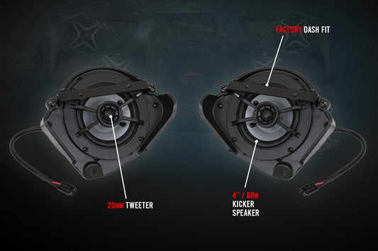 2017-2023 CanAm X3 4in Dash Speakers