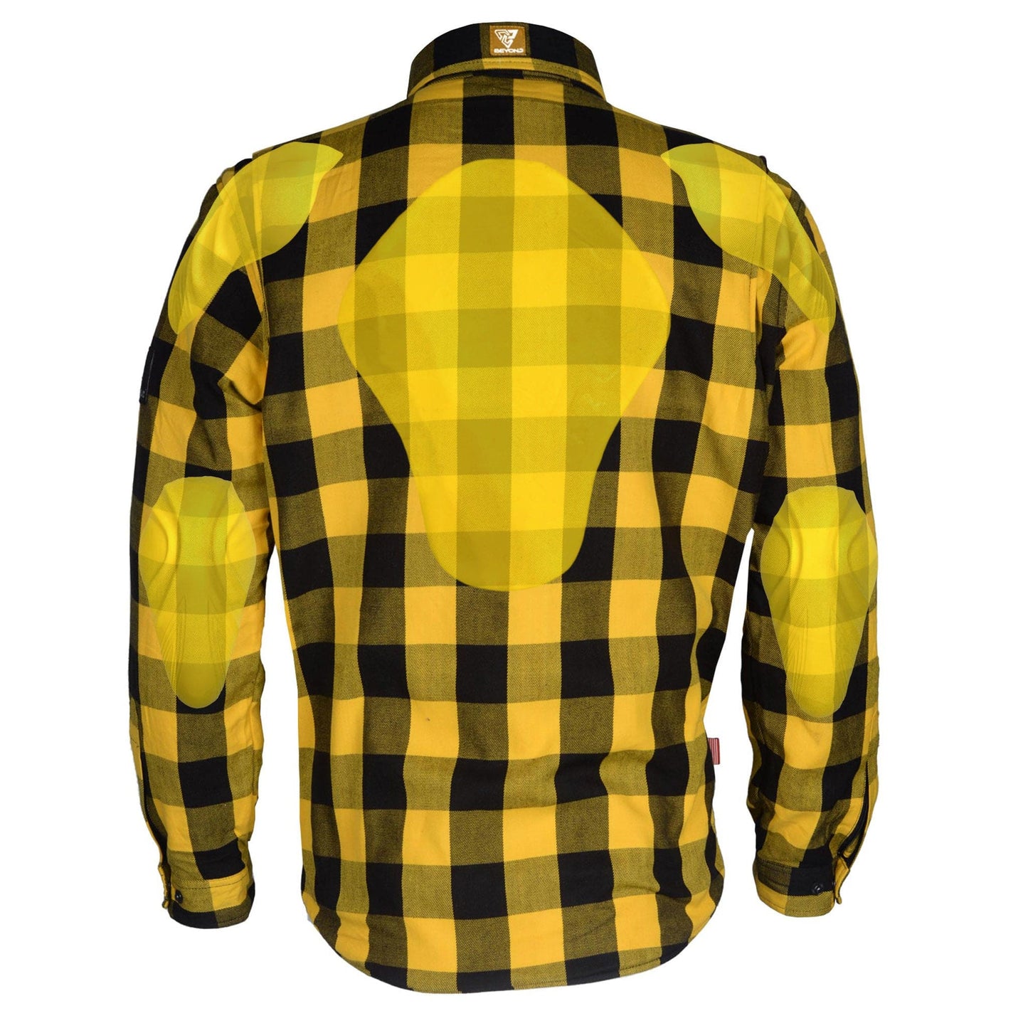 Protective Flannel Shirt - Yellow and Black Checkered
