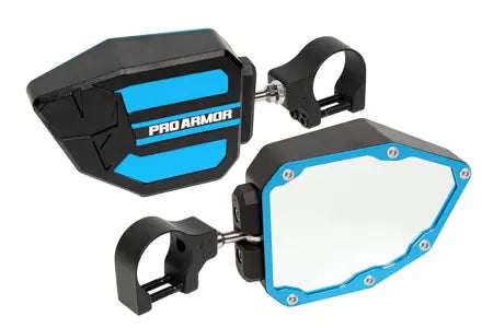 Side View Mirrors 1.75  Clamp Sky Blue