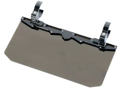 12" Tinted Aluminum Visor  (2" Clamp)