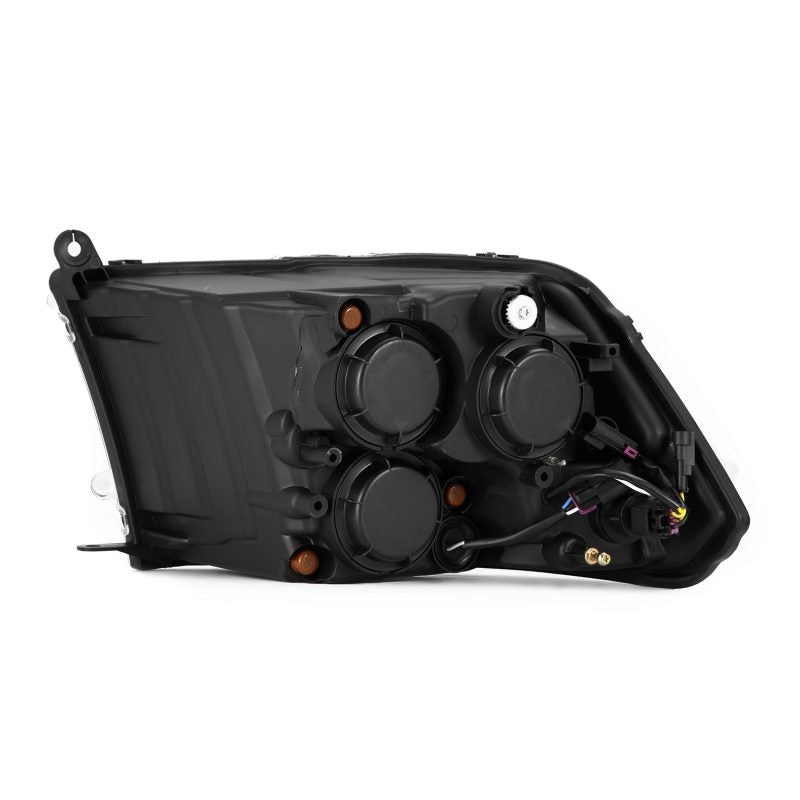 AlphaRex 09-18 Dodge Ram 2500 LUXX LED Proj Headlights Plank Style Blk w/Activ Light/Seq Signal/DRL 880558 *Discontinued
