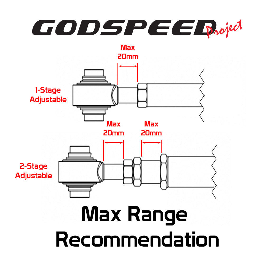 Godspeed Honda Civic (FA/FG/FB) 2006-15 Gen2 Adjustable Rear Camber Arms