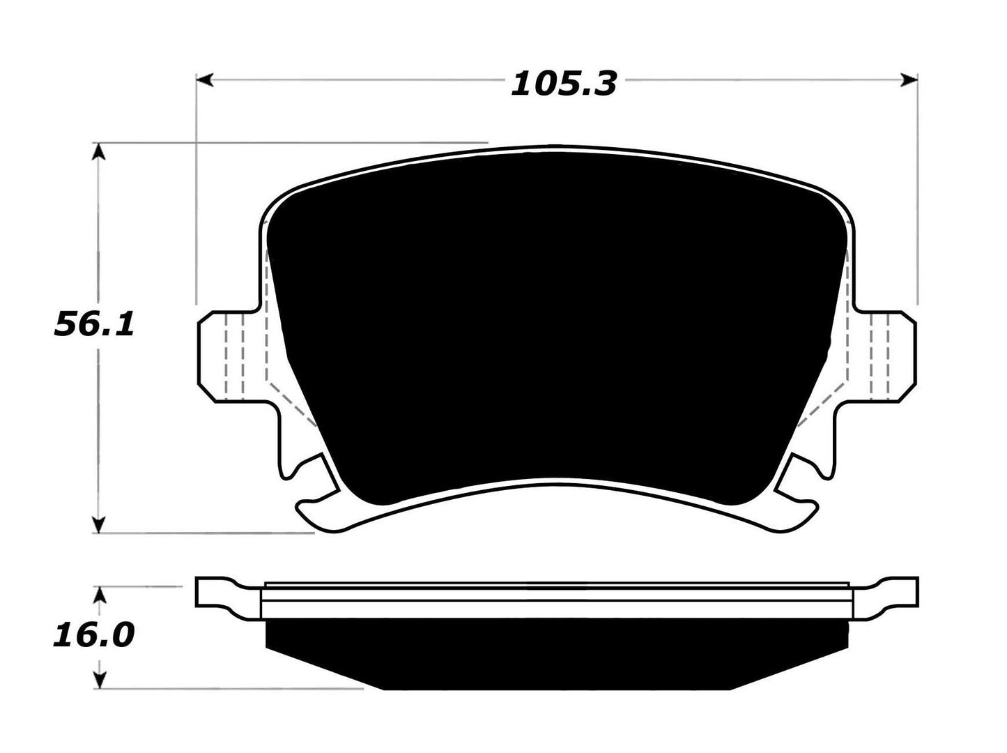 Porterfield Brake Pads for 2011 VOLKSWAGEN CC 3.6L VR6 4-Motion