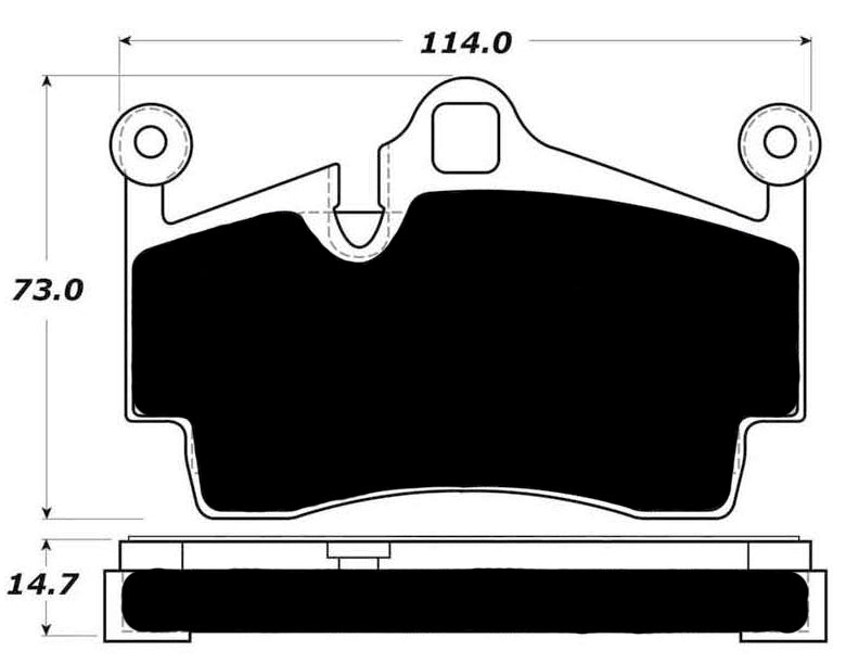 Porterfield Brake Pads for 2016 PORSCHE CAYMAN Coupe S w/Iron Discs