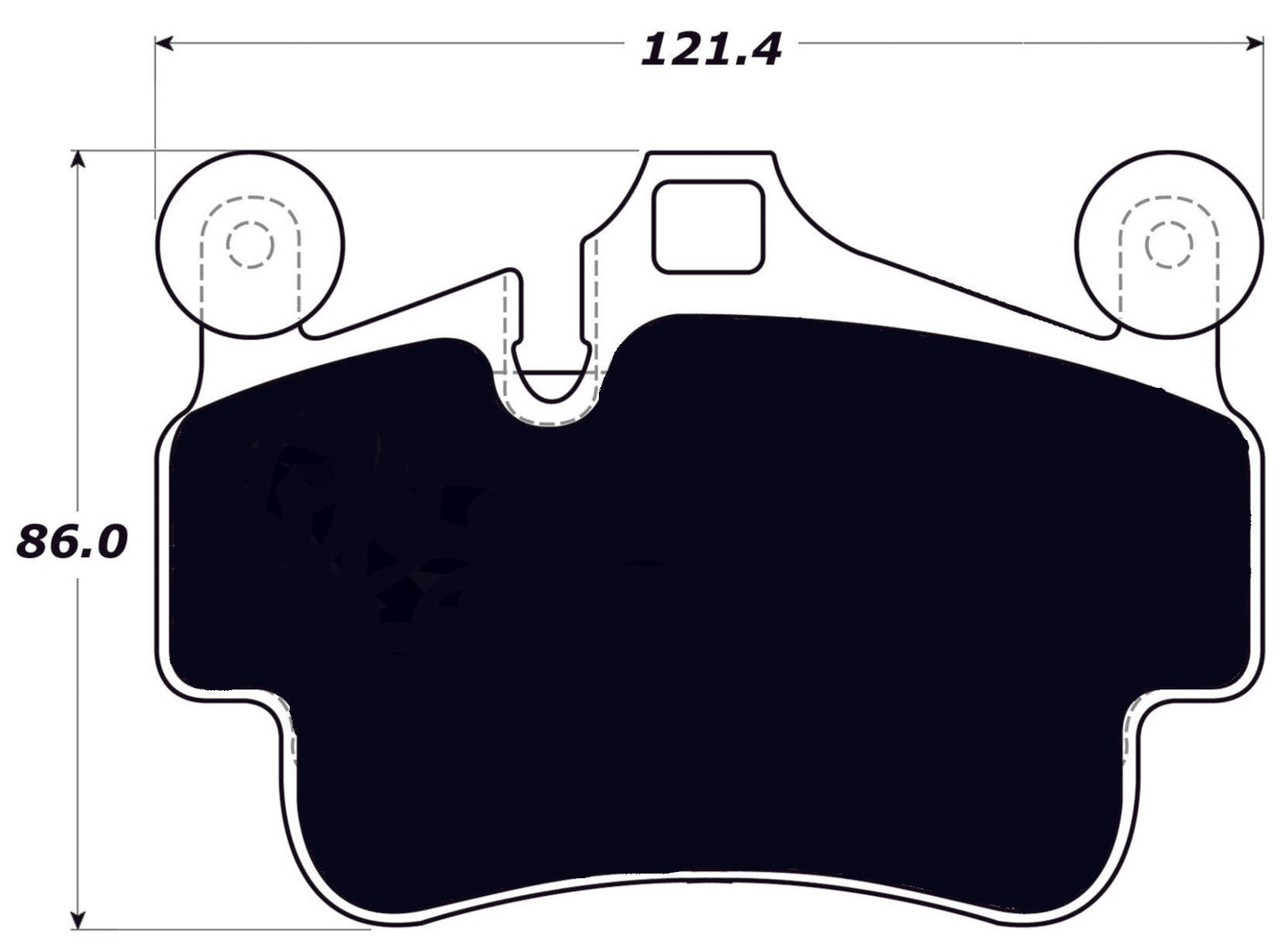 Porterfield Brake Pads for 2012 PORSCHE Boxster Spyder w/Iron Discs