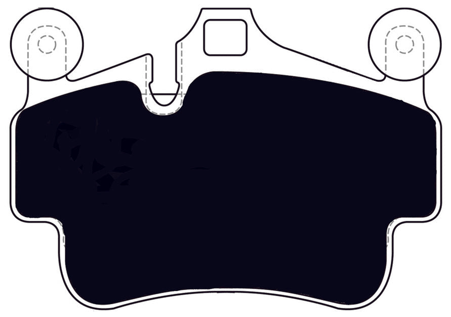 Porterfield Brake Pads for 2012 PORSCHE Boxster Spyder w/Iron Discs