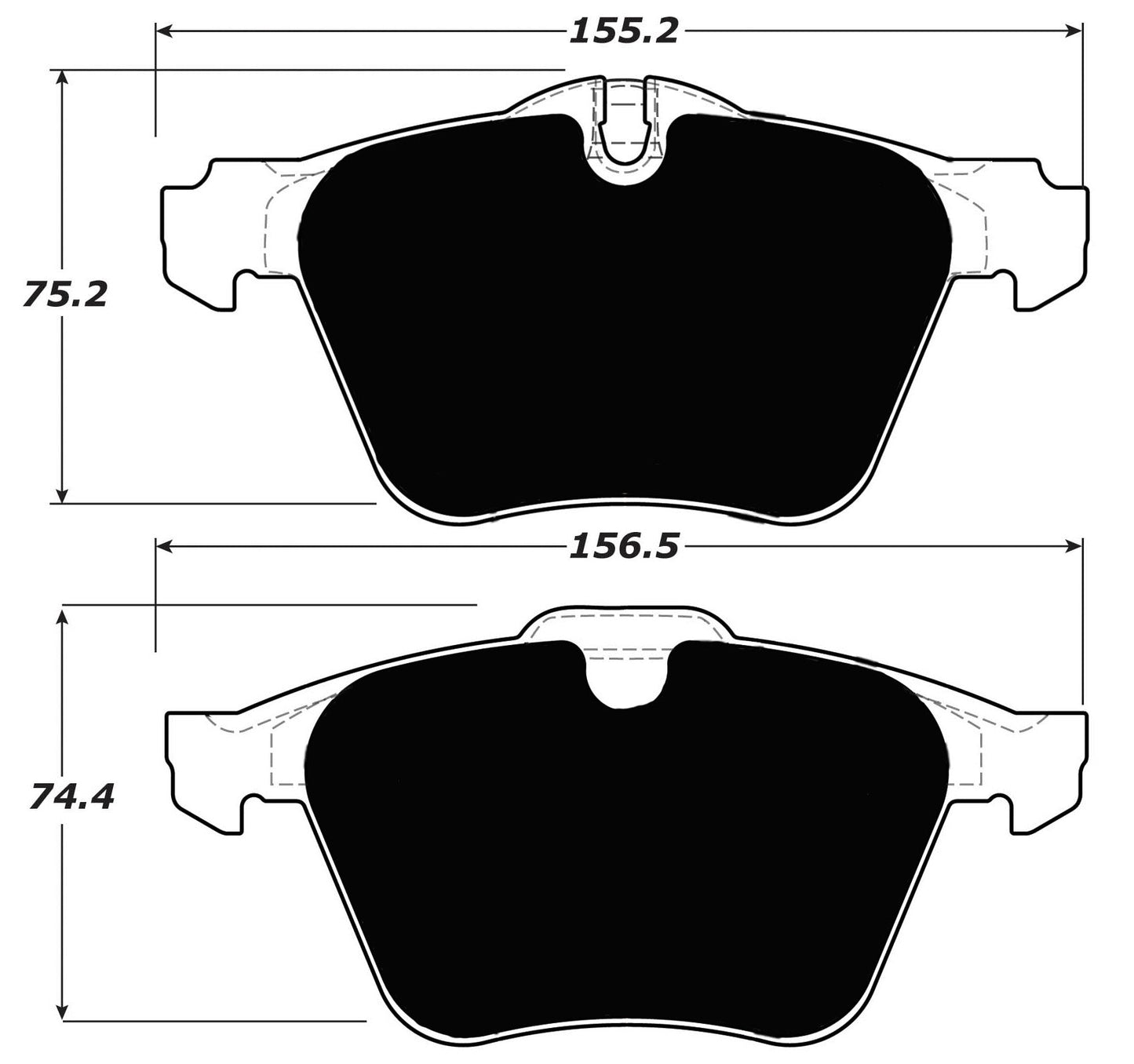 Porterfield Brake Pads for 2009 JAGUAR XKR
