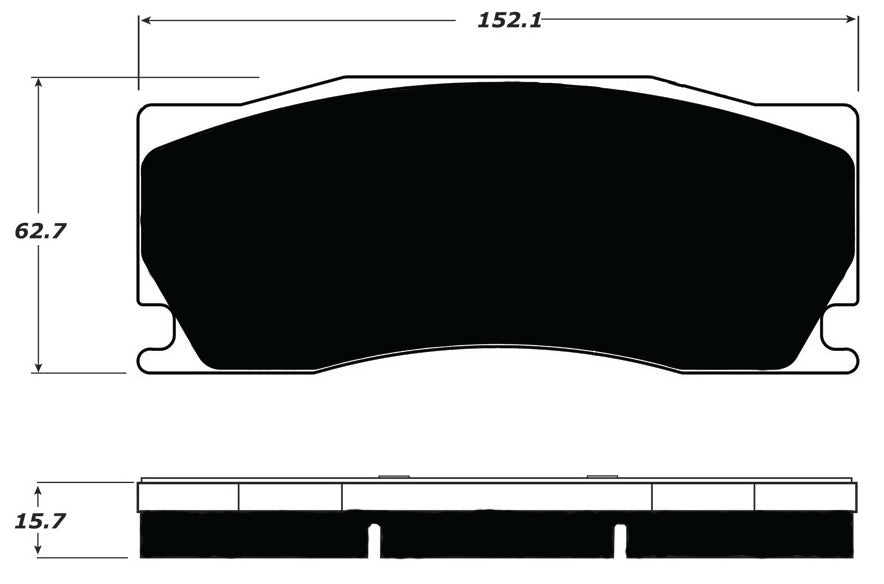 Porterfield Brake Pads for 2009 JAGUAR XKR w/Alcon Brake Pkg.