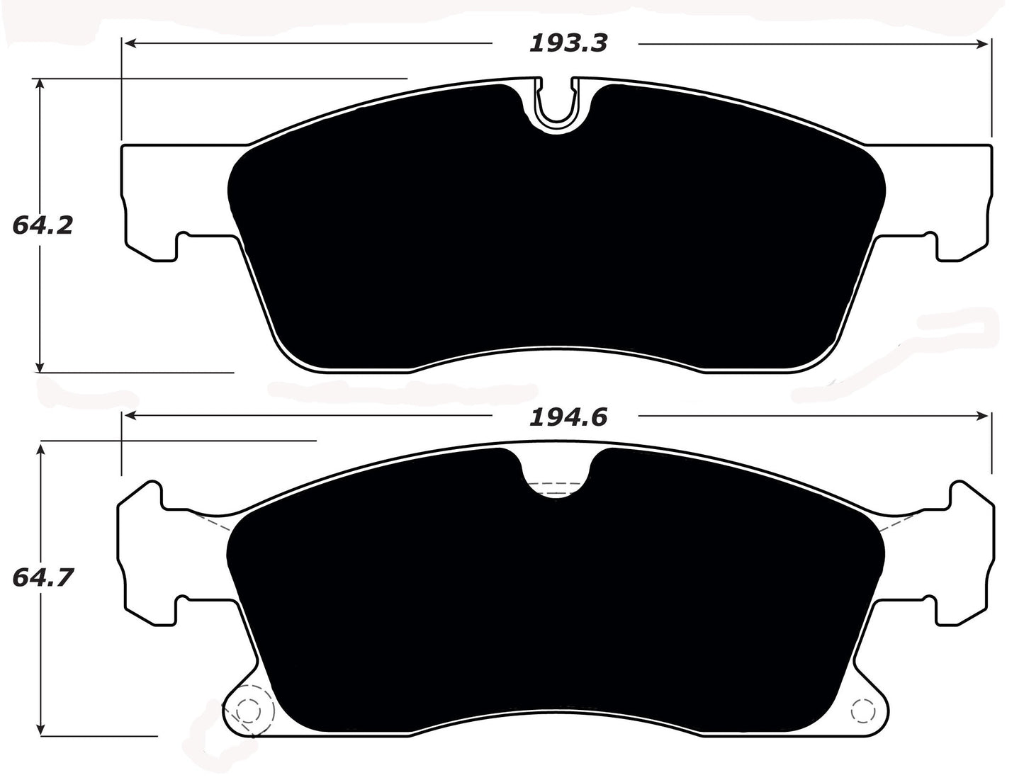 Porterfield Brake Pads for 2016 JEEP GRAND CHEROKEE - w/ 330mm Front Disc