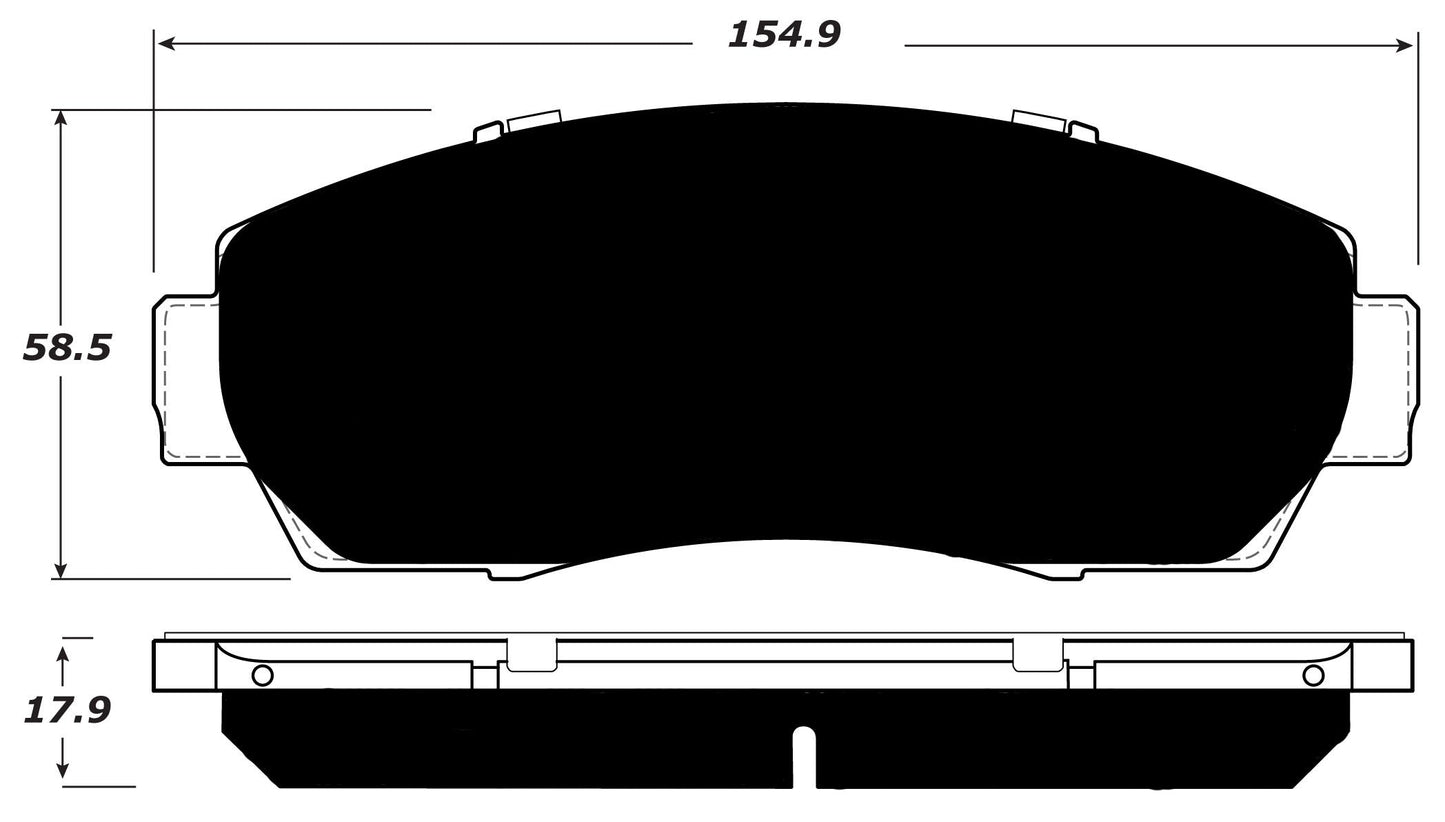 Porterfield Brake Pads for 2016 SUBARU LEGACY SEDAN 2.5i