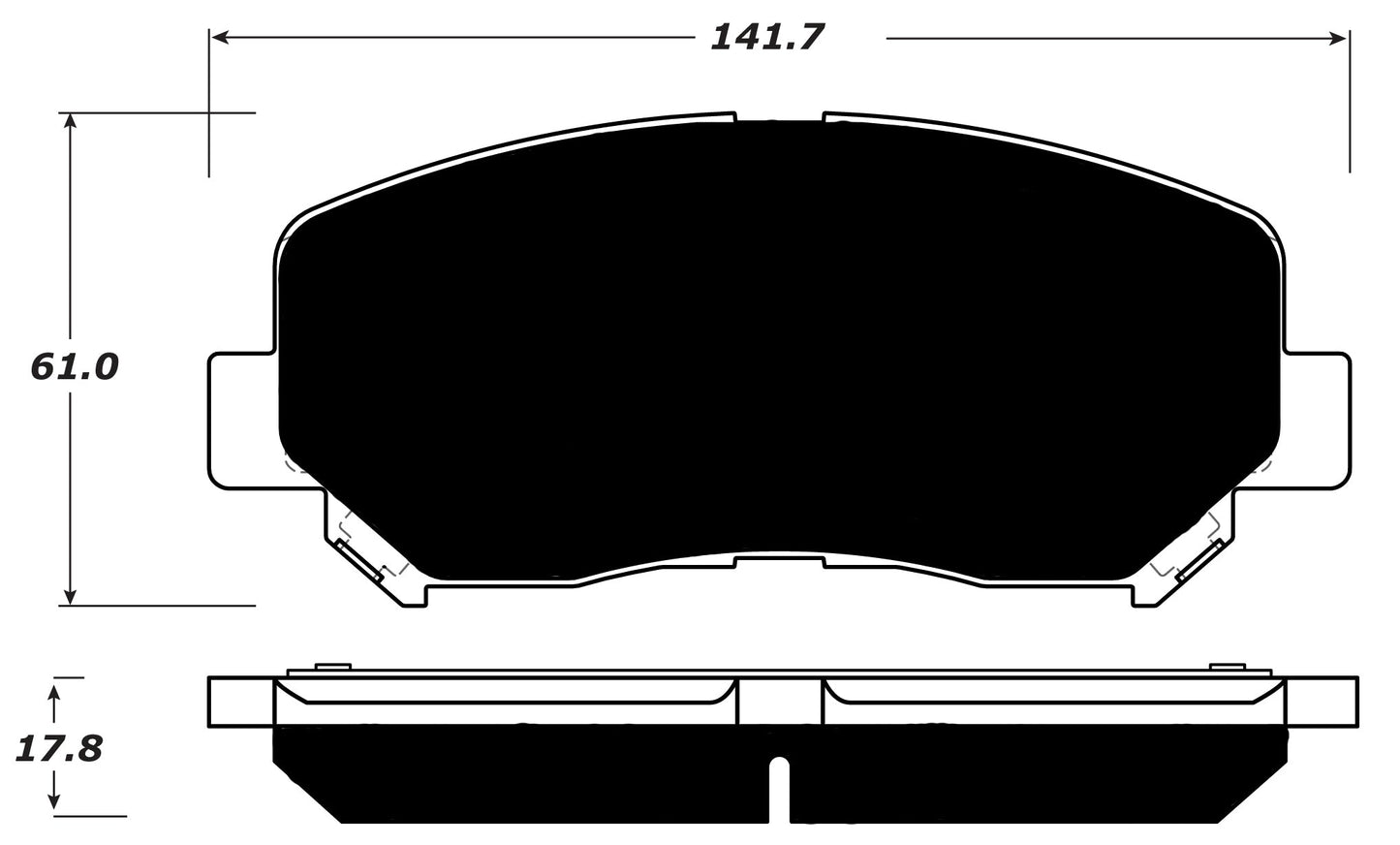 Porterfield Brake Pads for 2016 DODGE DART