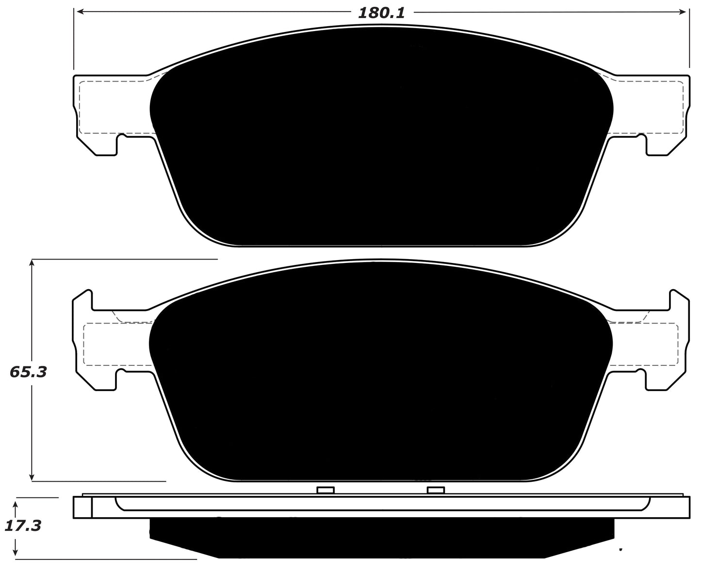 Porterfield Brake Pads for 2016 FORD TRANSIT CONNECT