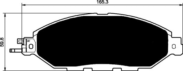 Porterfield Brake Pads for 2016 INFINITI QX60