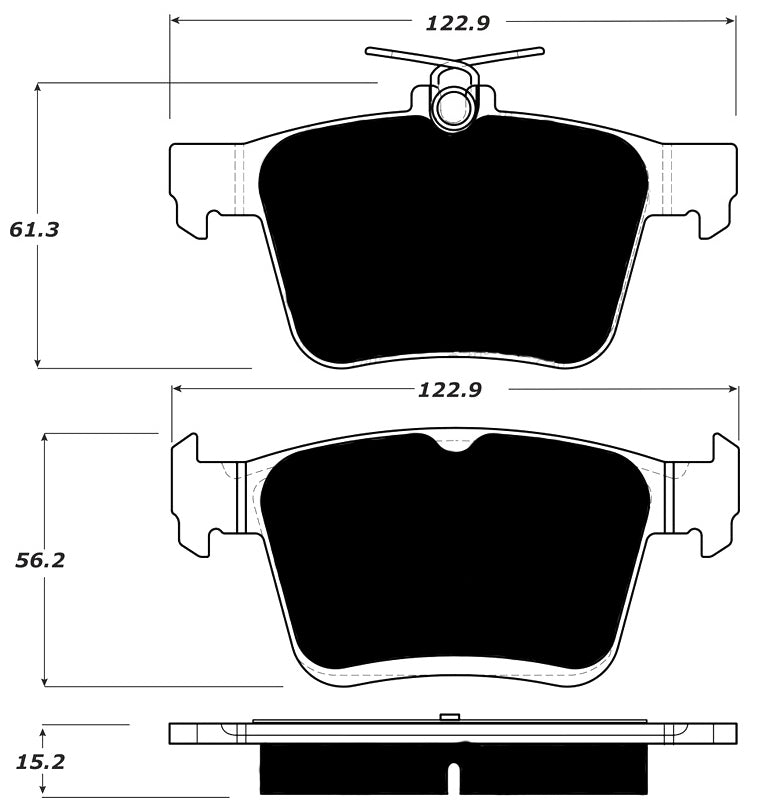 Porterfield Brake Pads for 2015 VOLKSWAGEN GOLF R