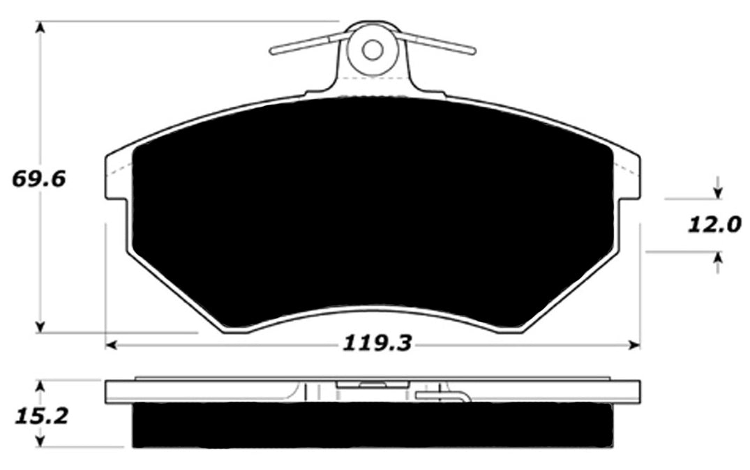 Porterfield Brake Pads for 1992 VOLKSWAGEN JETTA Gas Eng Gli R/Disc
