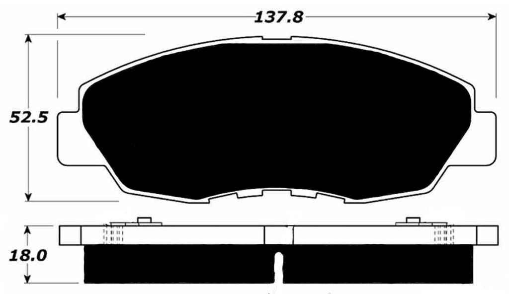 Porterfield Brake Pads for 1995 HONDA ACCORD Sedan 4 Cyl DX