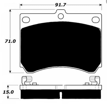 Porterfield Brake Pads for 1998 FORD ESCORT w/Rear Drums