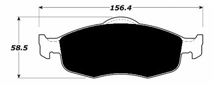 Porterfield Brake Pads for 1999 FORD CONTOUR 6 Cyl R/Drum
