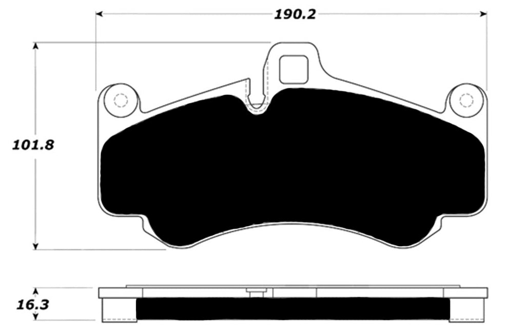 Porterfield Brake Pads for 2002 PORSCHE 911 GT2 w/Iron Discs