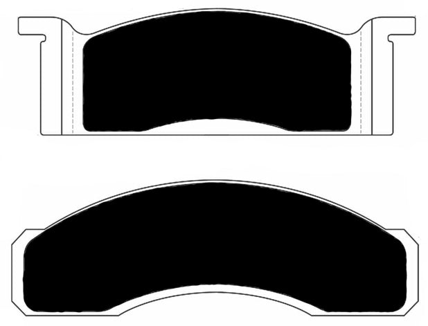 Porterfield Brake Pads for 1969 FORD MUSTANG 429 V8 w/Front Discs