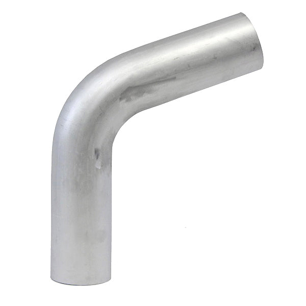 HPS Performance Products HPS 2-1/2" OD 70 Degree Bend 6061 Aluminum Elbow Pipe Tubing 16 Gauge w/ 4" CLR
