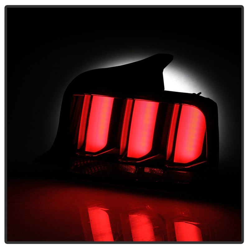 Spyder 05-09 Ford Mustang (White Light Bar) LED Tail Lights - Black ALT-YD-FM05V3-LED-BK 5086693