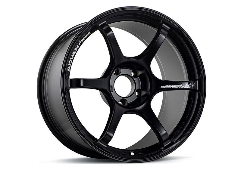 Advan RG-4 18x7.5 +47 5-114.3 Semi Gloss Black Wheel YA48F47ESB