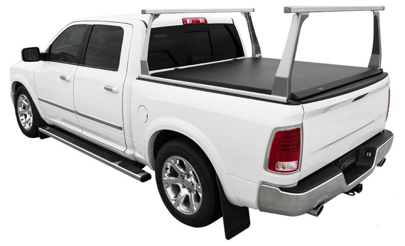 Access ADARAC Al Uprights 26in Vertical Pro Kit (2 Uprights w/1 66in Cross Bar) Silver Truck Rack 4006040