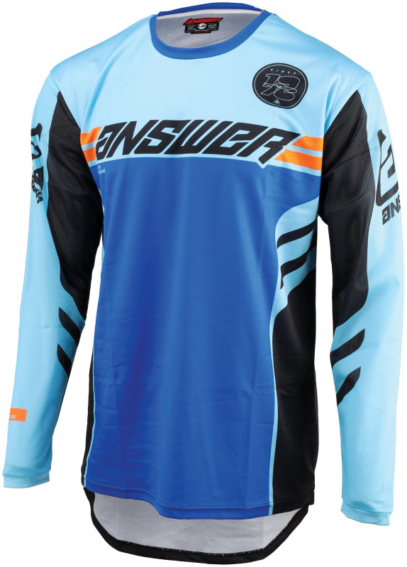 Answer 24 Arkon Nitrus Jersey Blue/Black/Hyper Orange Youth - Large 442629