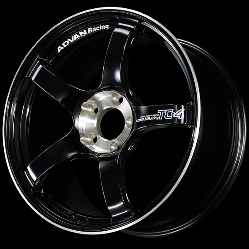 Advan TC-4 SE 17x8.0 / +45 Offset / 5x100 / 63mm Bore / Racing Gloss Black and Diamond Cut YADS7G45DBF