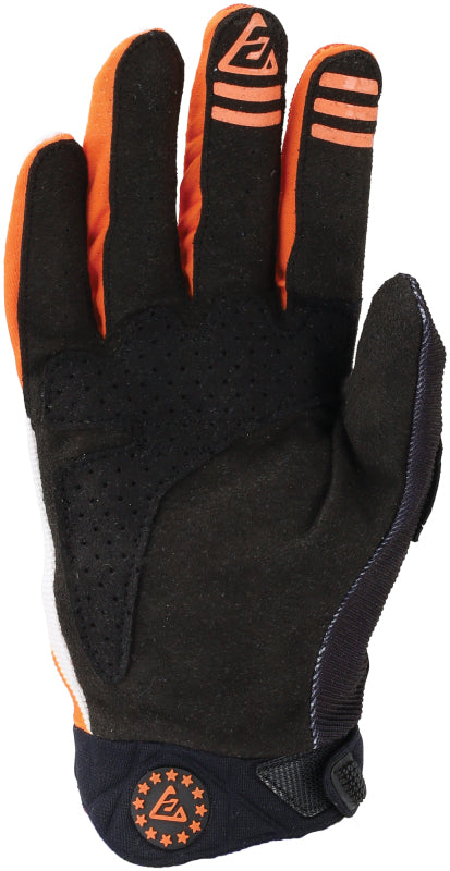 Answer 24 Peak Flo Gloves Black/Hyper Orange/White Youth - Large 442894