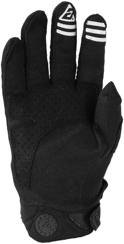 Answer 24 Peak Gloves Black/White Youth - Medium 442868