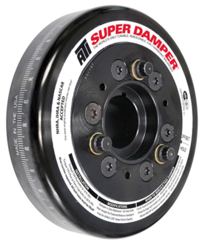 ATI Damper - 6.325in - Alum - Chevy SB - w/BB 1.600 Snout - C-Bore Front - 2 Ring - Alum Hub ATI917229