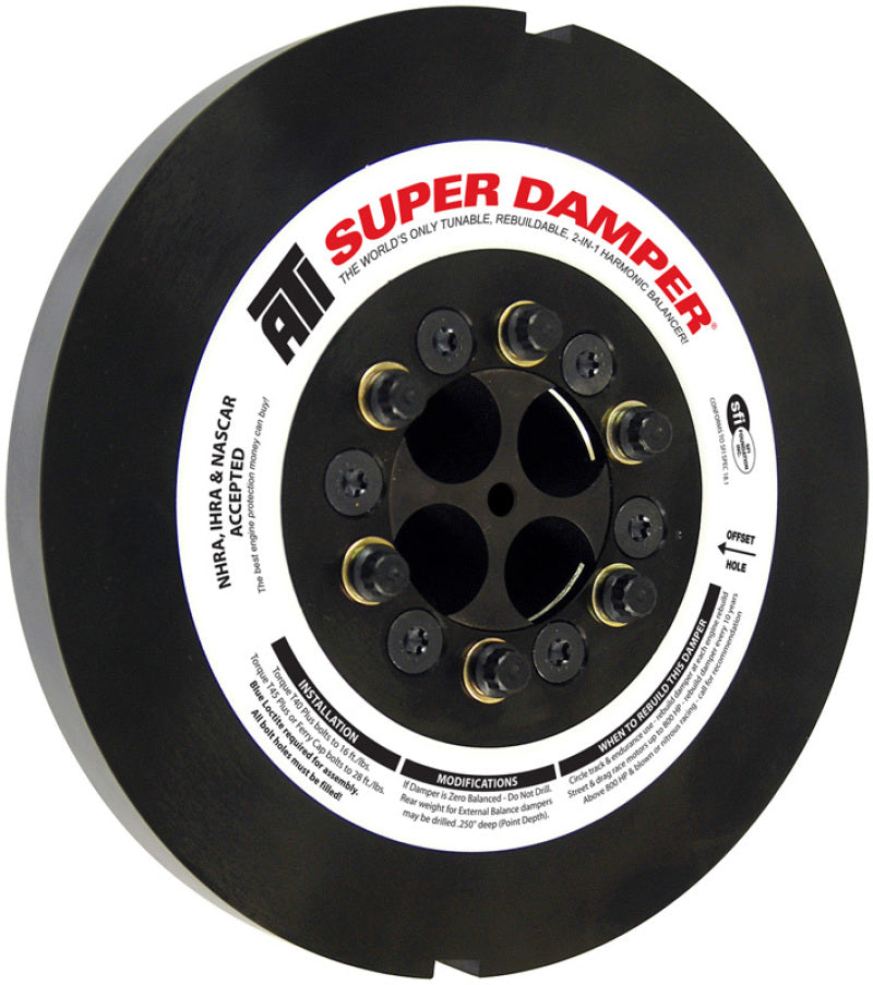ATI Damper - 9.25in - Steel - 8 Grv - Cummins 6BT - 5.9L - 92-98 - 2 Timing Slots - 3 Ring - Diesel ATI917373