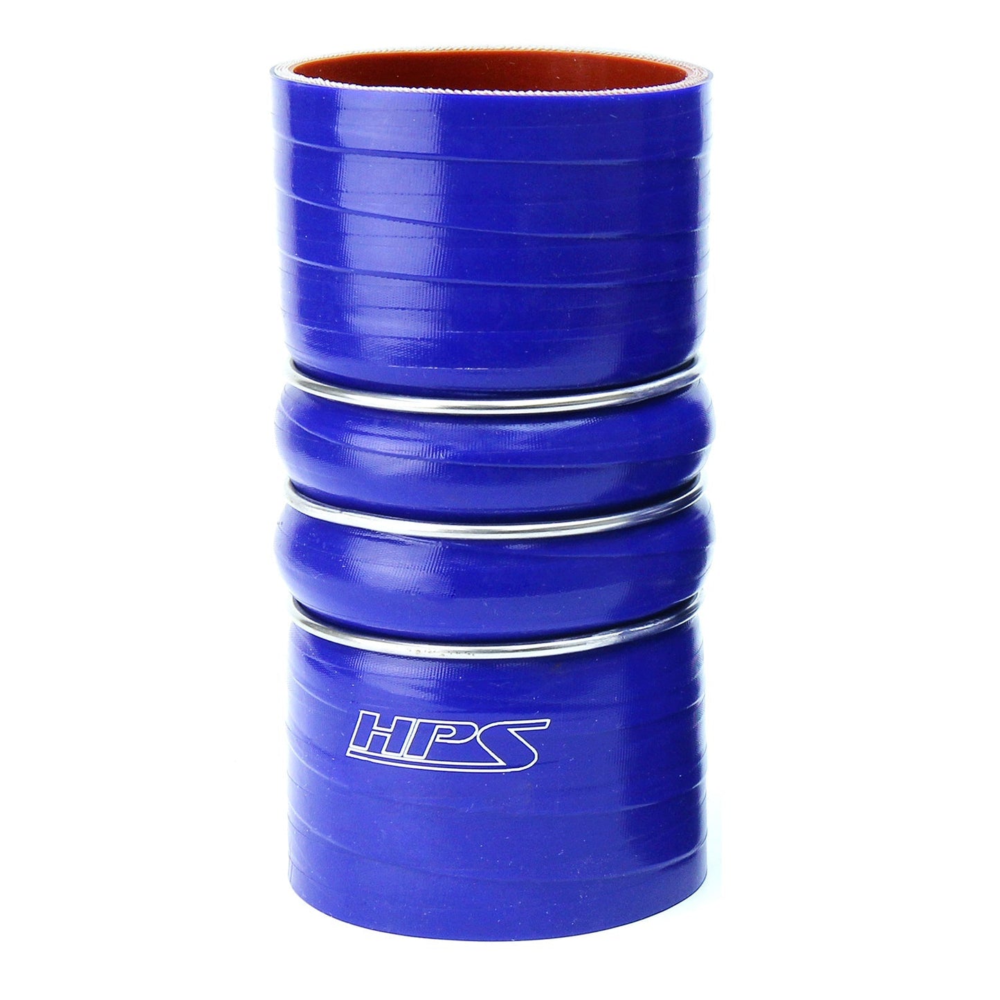 HPS Performance Products HPS 3" ID, 6" Length, Silicone Charge Air Cooler CAC Hose Double Hump Coupler Bellow Cold Side, High Temp 4-ply Reinforced, 76mm ID