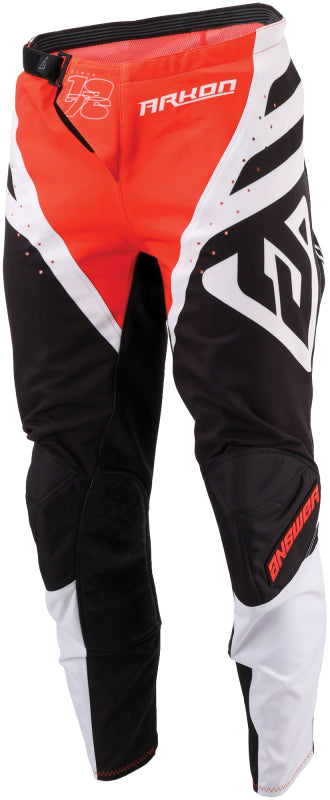 Answer 24 Arkon Nitrus Pants Red/Black/WhiteYouth Size - 26 442612