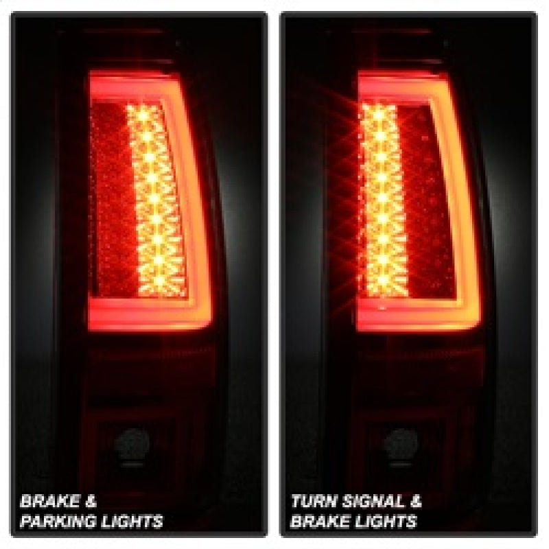 Spyder Chevy Silverado 1500/2500 99-02 Version 2 LED Tail Lights - Black ALT-YD-CS99V2-LED-BK 5081865