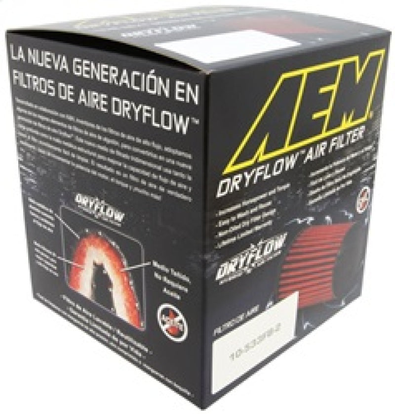 AEM Induction AEM Dryflow Air FIlter Conical 5.5in Base OD x 4.75in Top OD x 5in Height 21-203DOSK