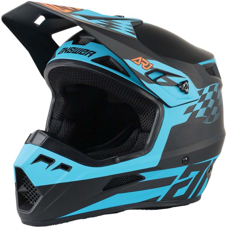 Answer AR1 Sweep Helmet Black/Astana/Hyper Orange Youth - Medium 442931