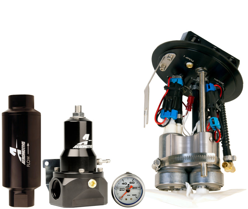 Aeromotive 11-17 Ford Mustang Drop In Kit (18037/15633/13134/12341) - Triple 450 LPH 17356