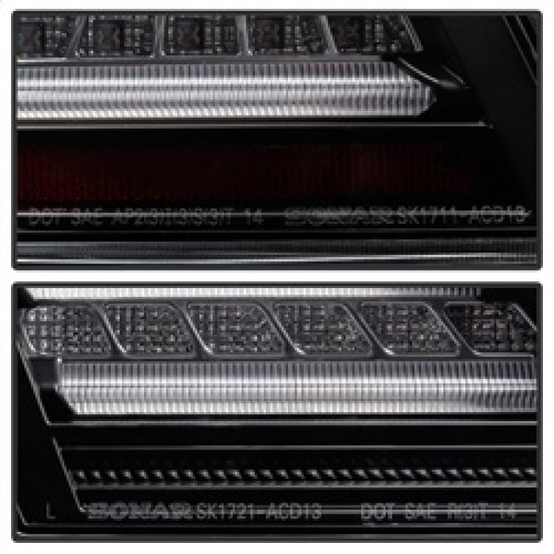 Spyder Honda Accord 2013-2015 4DR LED Tail Lights - Black ALT-YD-HA13LED-LED-BK 5082053