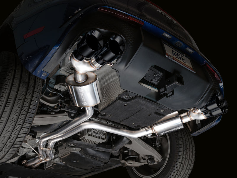 AWE Tuning 19-21 Porsche Macan 3.0T/2.9TT Touring Edition Catback Exhaust w/ Diamond Black Tips 3015-43951