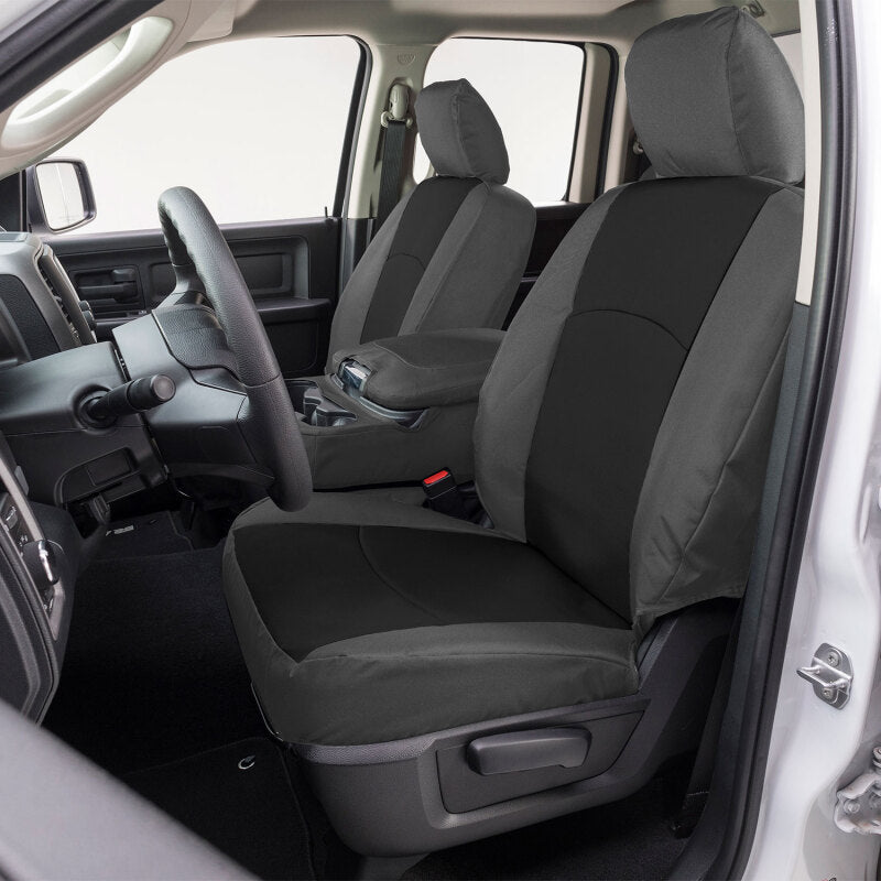 Covercraft 21-25 F150 XL Regular Cab Endura PrecisionFit Custom Front Row Seat Covers - Black/Charco GTF4433ABENBC