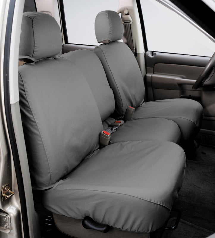 Covercraft 18-24 Jeep Wrangler JL 4 Door Polycotton SeatSaver Custom Front Row Seat Covers - Grey SS2586PCGY