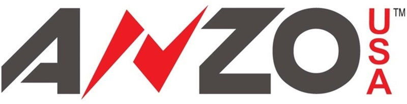 ANZO 07-13 Chevrolet Silverado 3500 Projector Headlights - Black Amber 111480