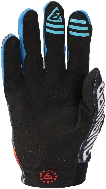Answer 24 Aerlite Drip Gloves Black/White/Rainbow Youth - Large 442834