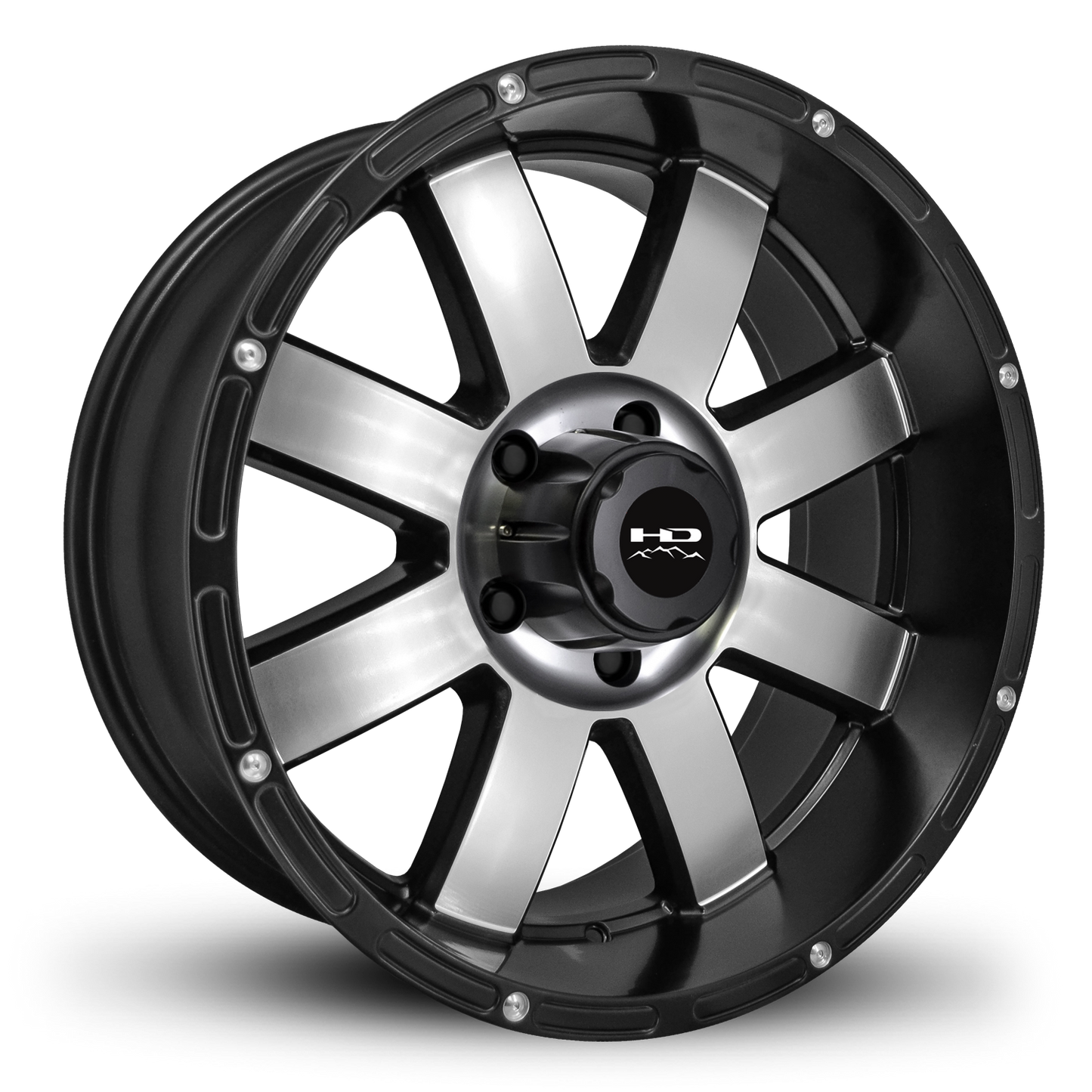 HD Off-Road 8-Point | Satin Black Machined Face