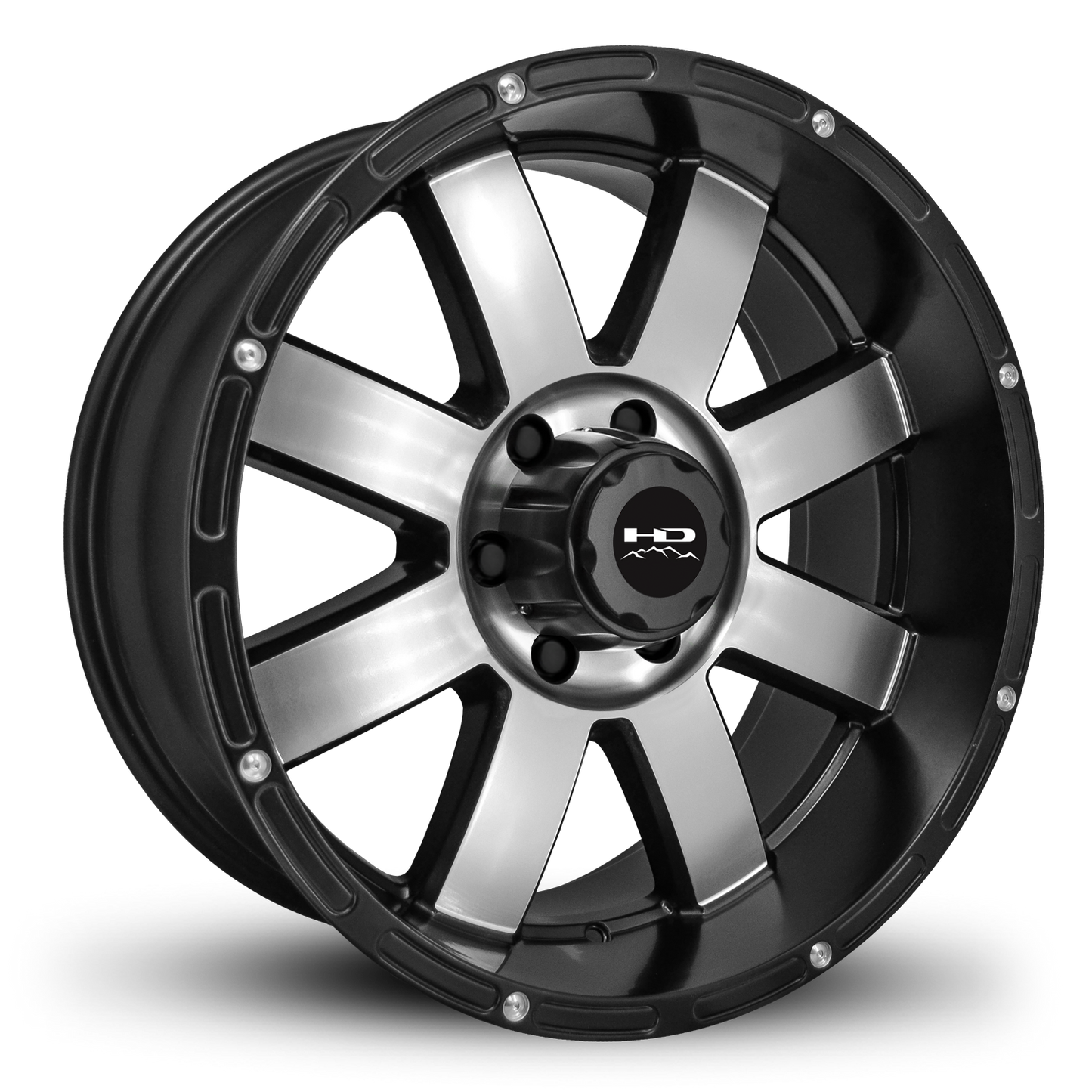 HD Off-Road 8-Point | Satin Black Machined Face