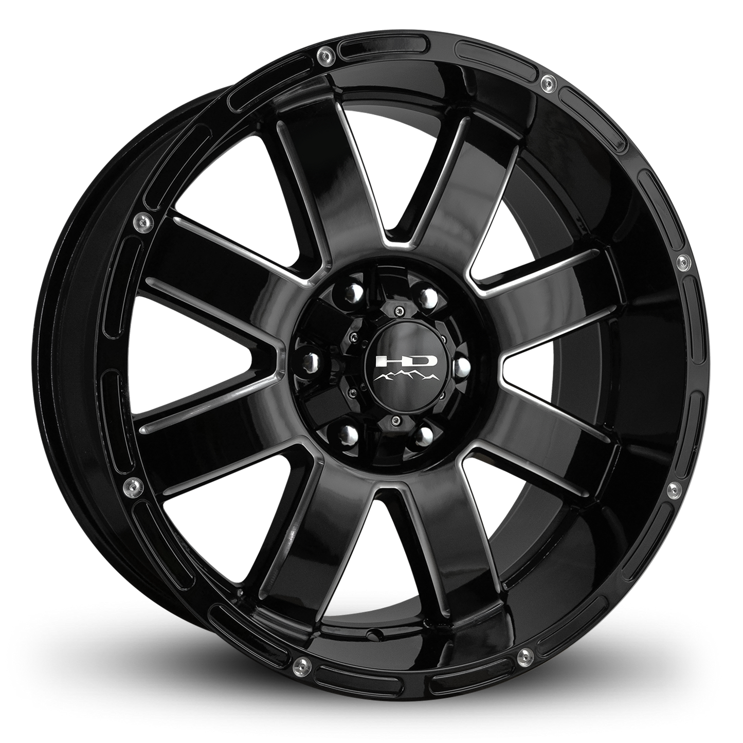 HD Off-Road 8-Point | Gloss Black Milled Edge