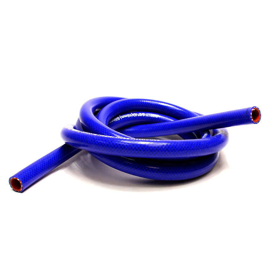 HPS High Temp 3/8"ID(9.5mm)Reinforced Silicone Heater Hose Blue 10 Ft Roll